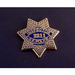 San Francisco CA California Police INSPECTOR #2211 Mini Badge Lapel Pin